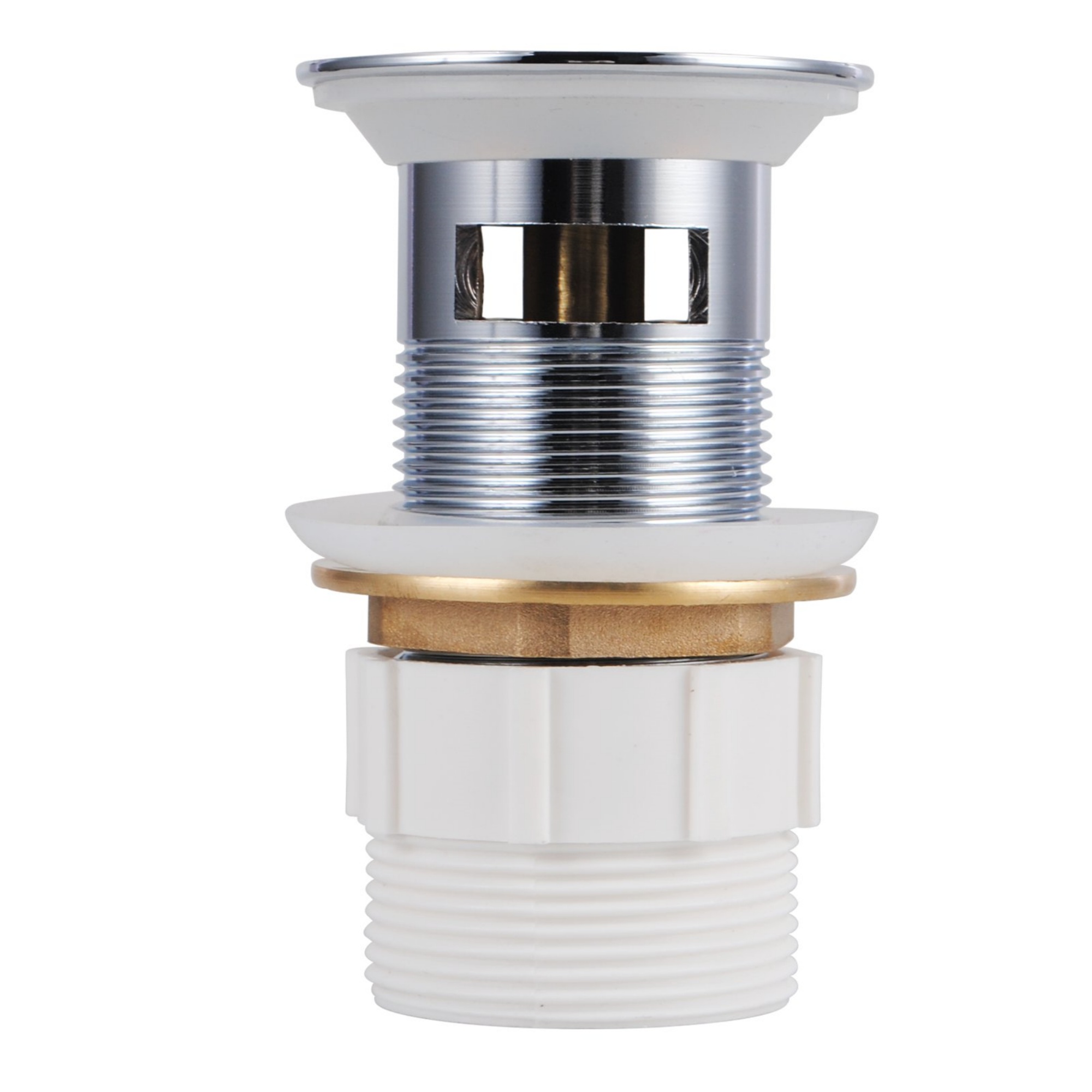 32/40mm Solid Brass Pop Up Waste Overflow Bathroom Basin Vanity Push Plug Drain Chrome/Matte Black/Brushed Gold