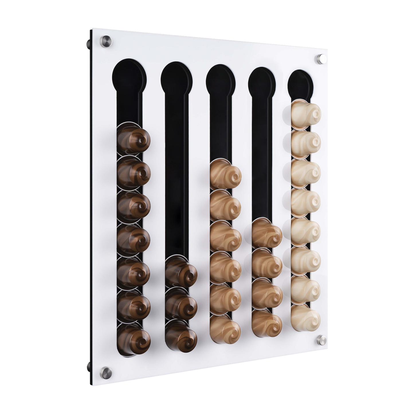 35-40 Pods Coffee Capsules Holder Storage Wall Rack Organizer Dispenser Acrylic