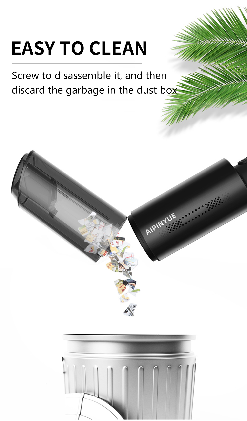 Handheld Vehicle Mini Cordless Car Vacuum Cleaner Filter for Home Dust Pet Hair