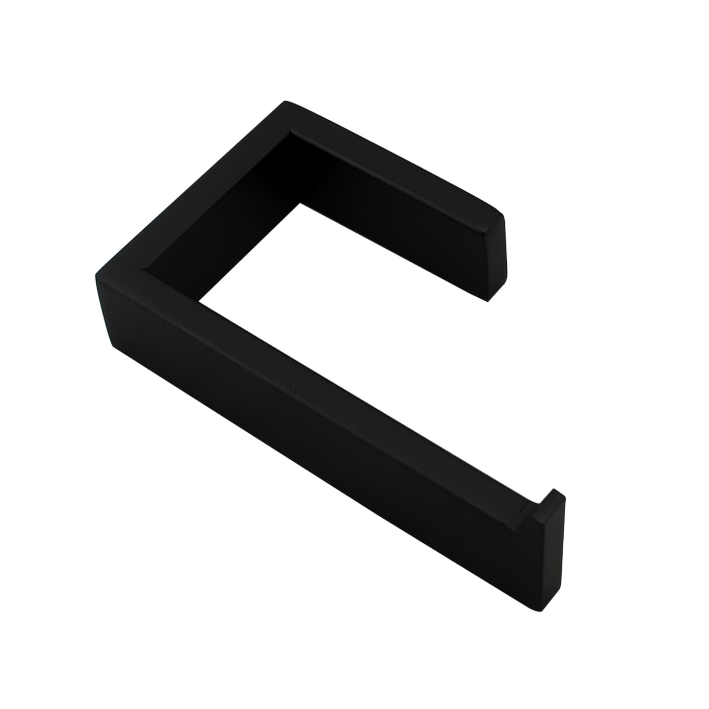 Bathroom Square Stainless Steel Toilet Paper Roll Holder Wall Mounted Toilet Tissue Hanger Hook Chrome/Nero Black