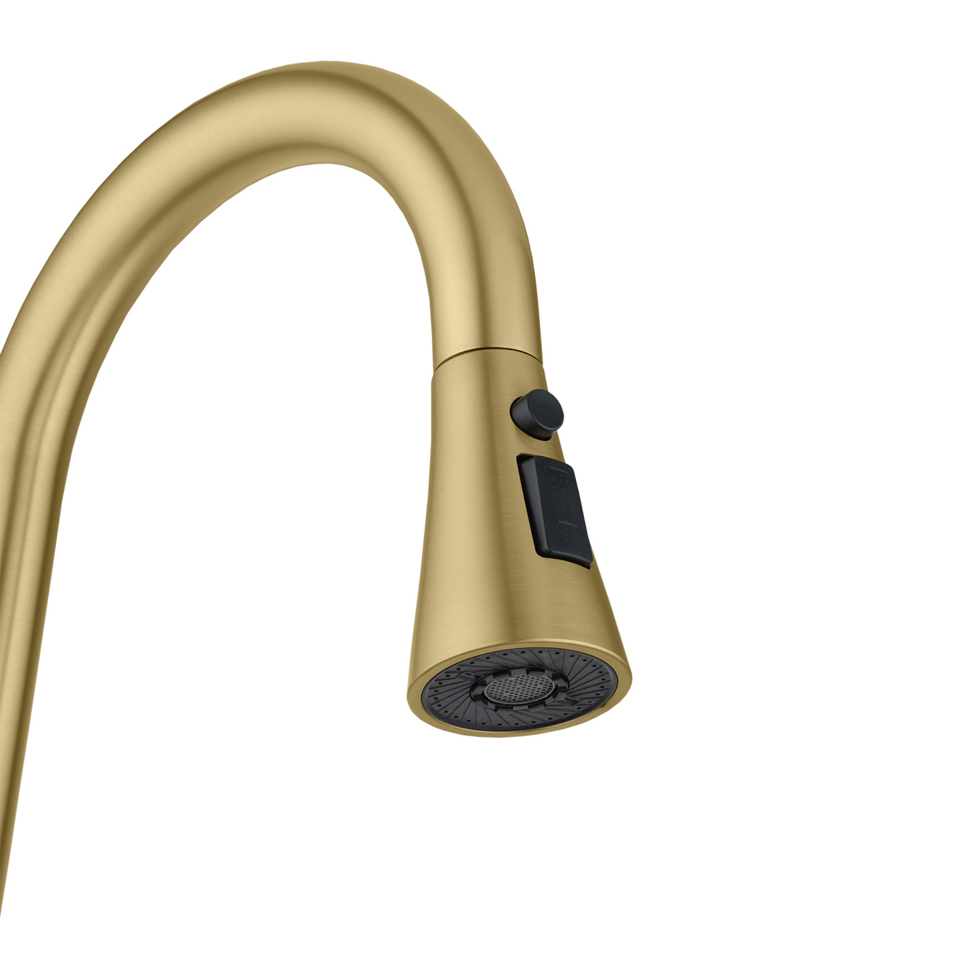 Stainless Steel 3 Function Pull Out Kitchen Sink Mixer Tap Laundry Basin 360° Swivel Spout Faucet Chrome/Black/Brushed Yellow Gold