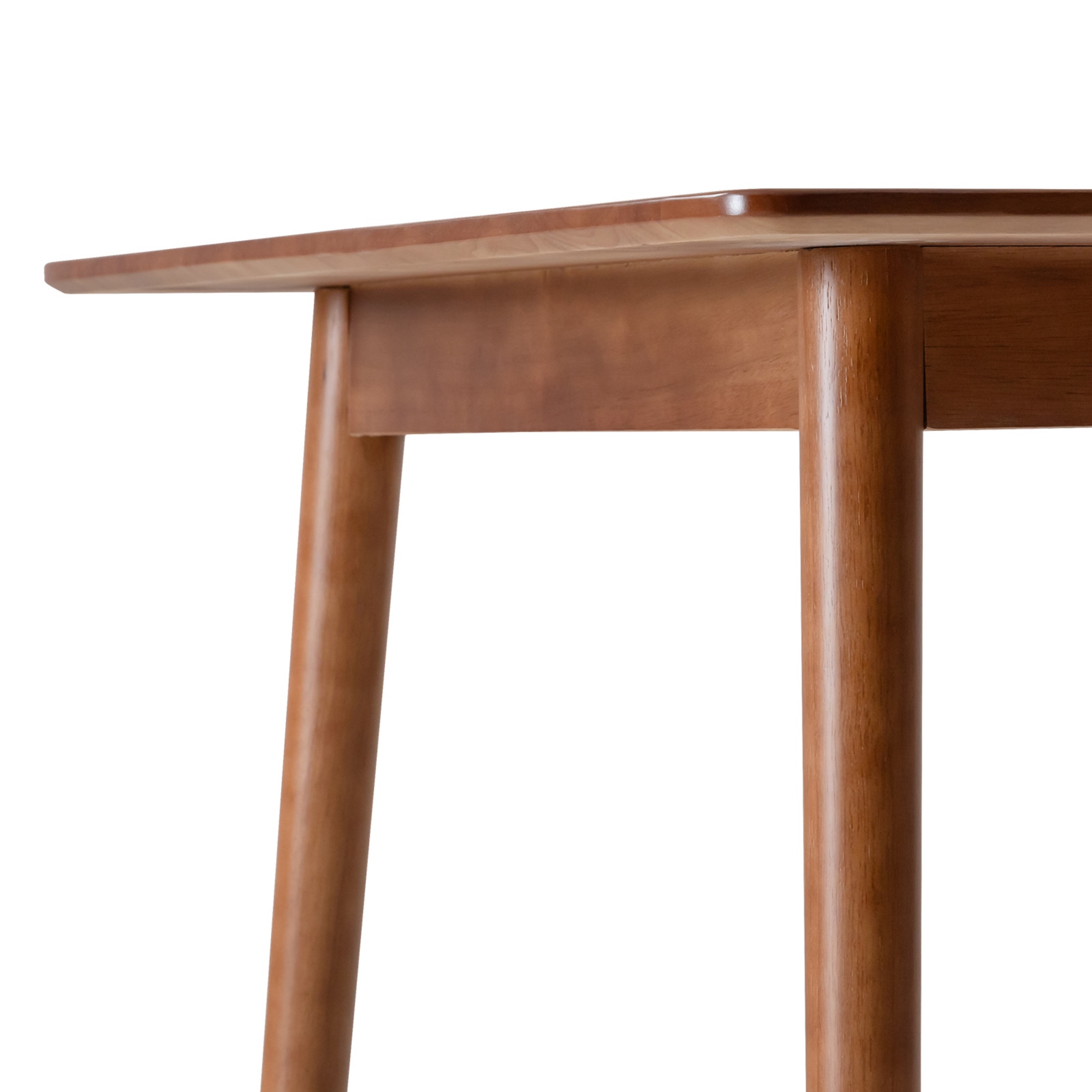 140cm Rectangle Wooden Dining Table for Home Kitchen Cafe Restaurant Walnut/Natural