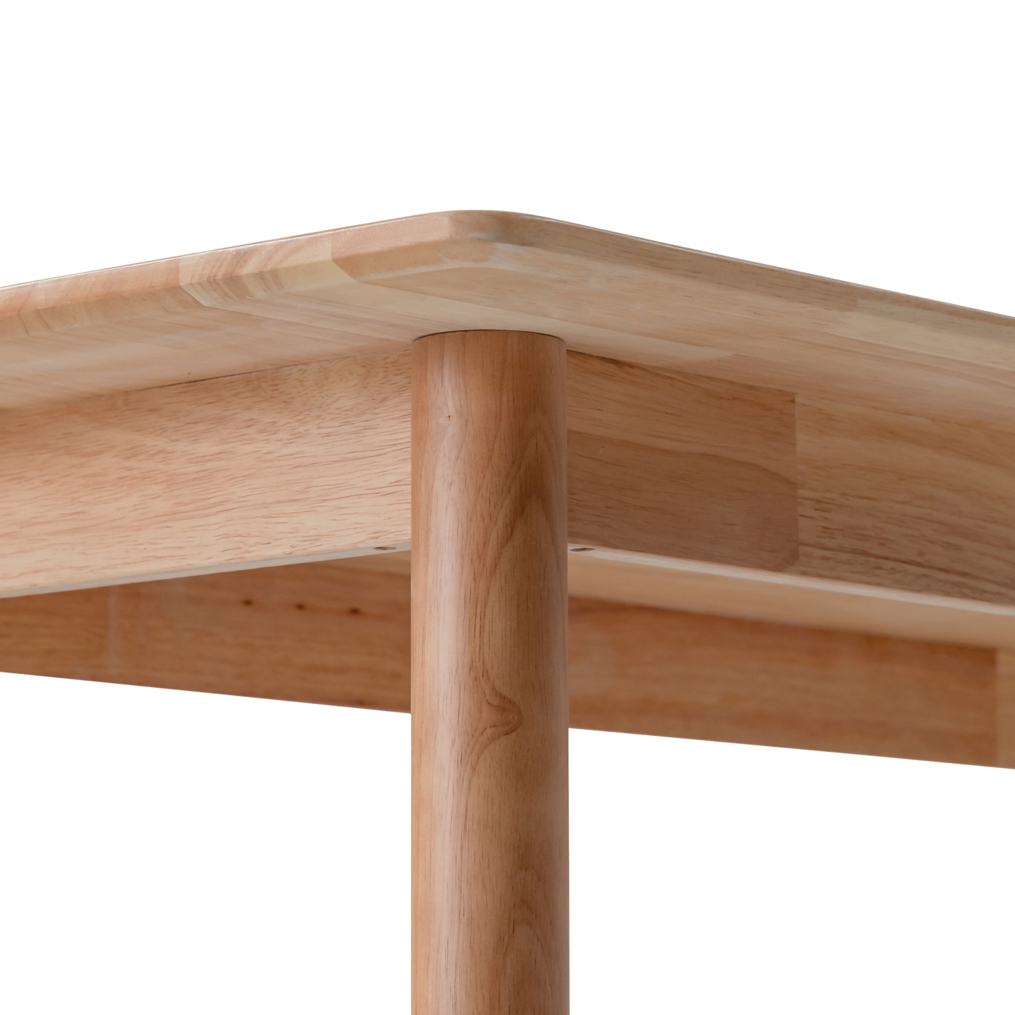 140cm Rectangle Wooden Dining Table for Home Kitchen Cafe Restaurant Walnut/Natural