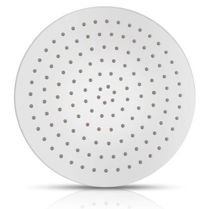 300mm 12'' Stainless Steel Bath Round Overhead Shower Head Bathroom 360° Swivel Rain Shower Rose Chrome/Black