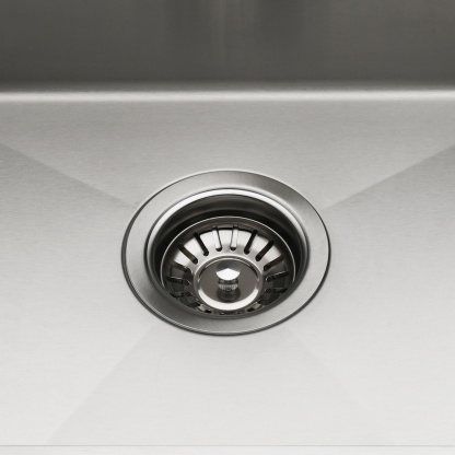 440x440mm Single Stainless Steel Kitchen Sink Smart Hand Free Drainage Top/Flush/Under Mount Satin Brush/Nano Black/Yellow Gold