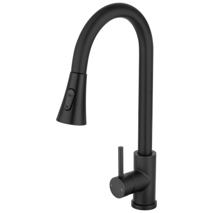 2 Function Pull-Out Kitchen Sink Mixer Tap Stainless Steel 360° Swivel Spout Laundry Basin Sink Faucet
