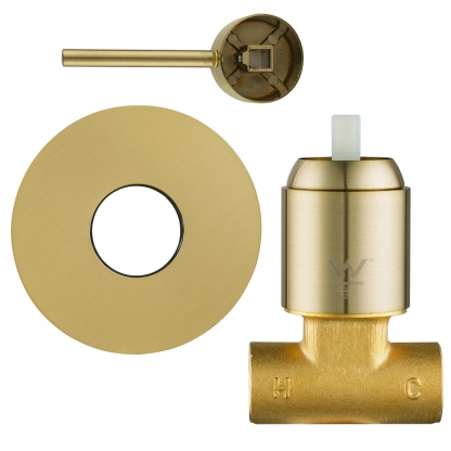 Round Brass Bath Shower Wall Mixer Tap Bathroom Basin Bathtub Wall Mounted Mixer Chrome/Matte Black/Gunmetal Grey/Brushed Yellow Gold