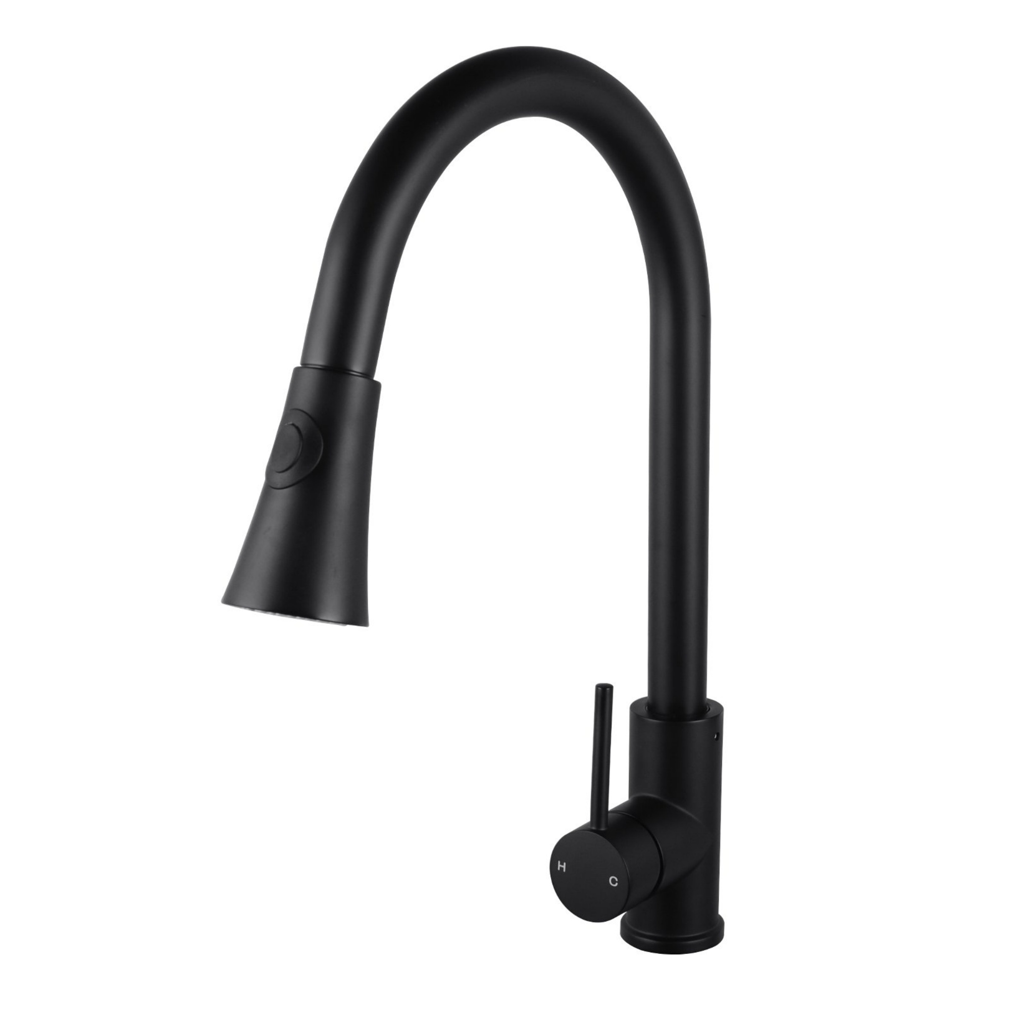 Swivel Pull Out Spout Kitchen Sink Basin Laundry Mixer Tap Brass WELS Black / Brushed Yellow Gold 