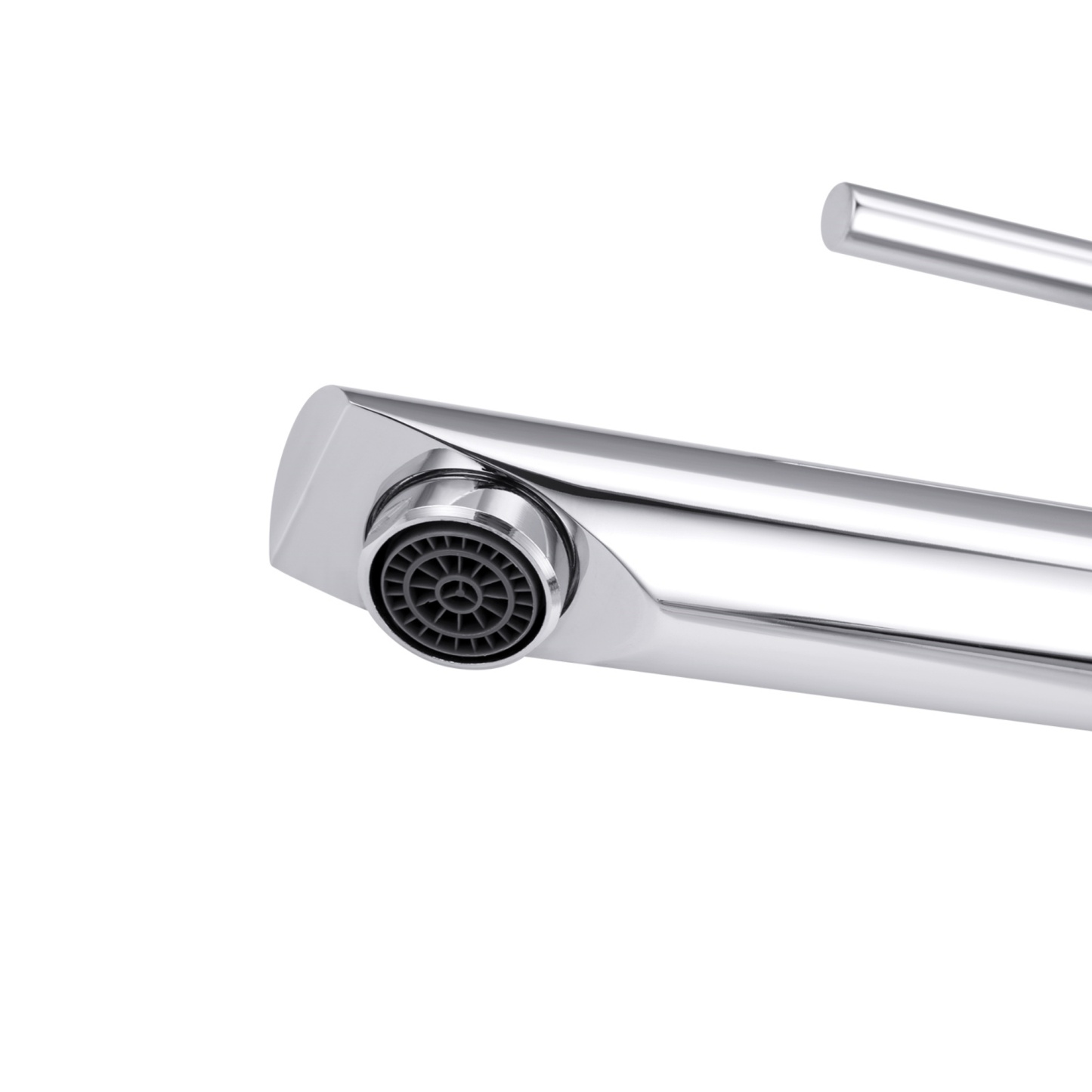 Round Tall Bath Basin Mixer Tap Bathroom Laundry Sink Vanity Counter Top Flick Faucet Chrome/Matte Black