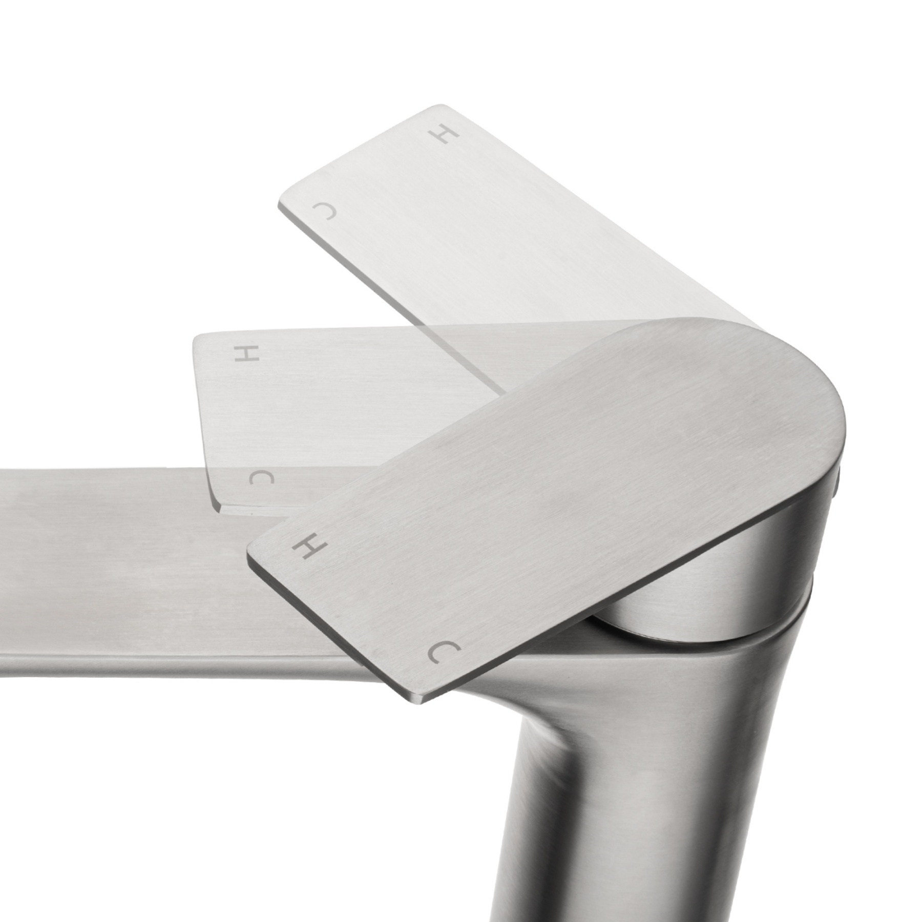 Stainless Steel Bathroom Basin Mixer Tap Laundry Sink Vanity Counter Top Faucet