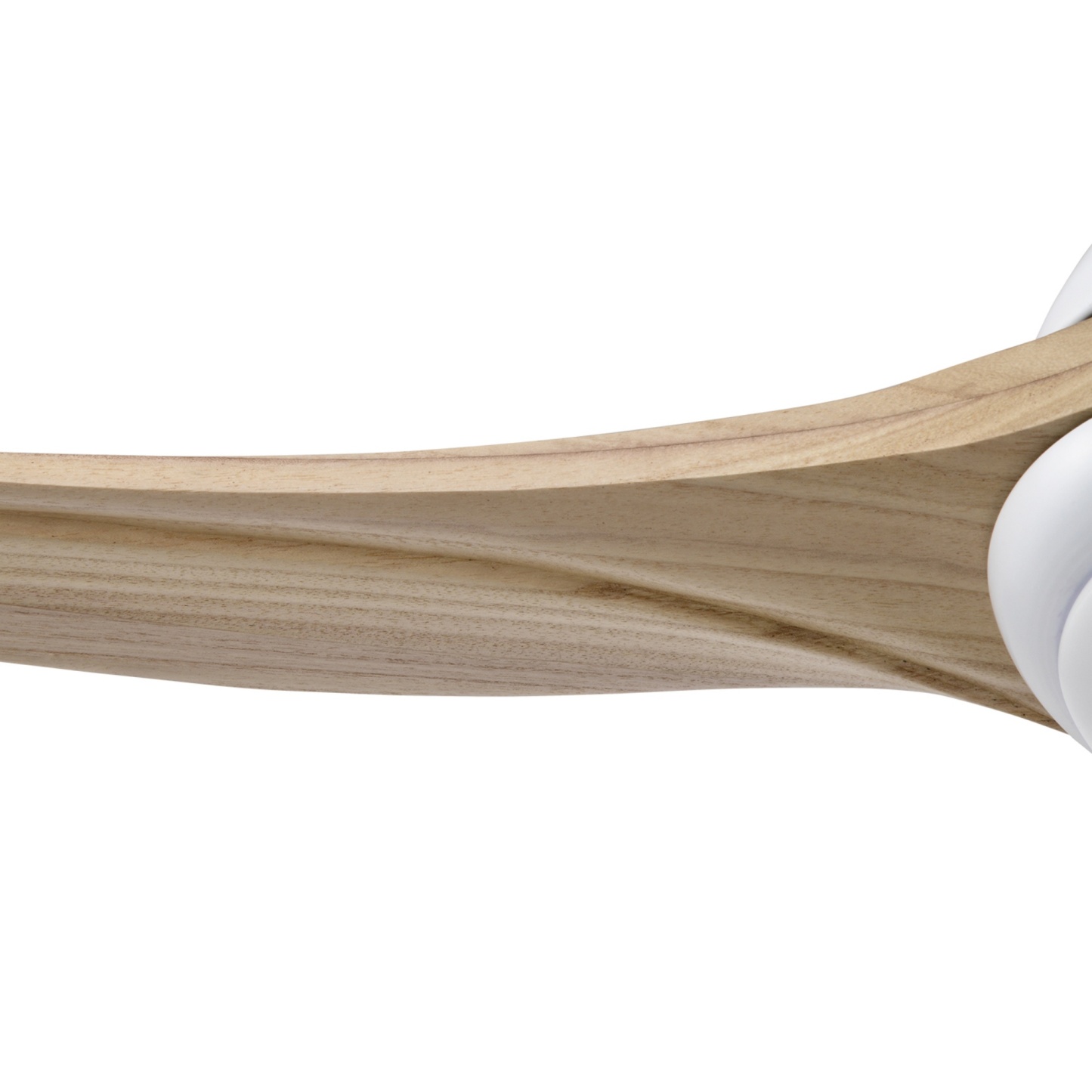 52'' Timber Wooden Blades Ceiling Fan Indoor/Under Cover Outdoor 6 Speed Reversible LED Light Remote Control Matt White & Natural/Matt Black & Ebony