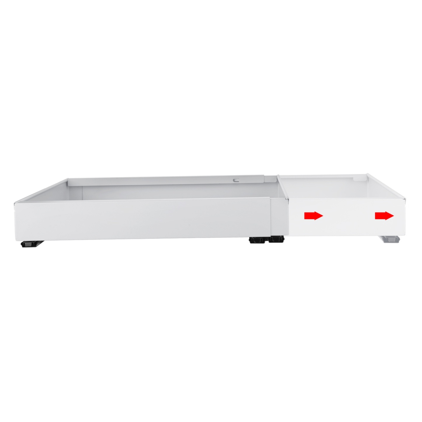 43-68cm Pull-Out Kitchen Extendable Steel Cabinet Tray Sliding Drawer Rack Holder