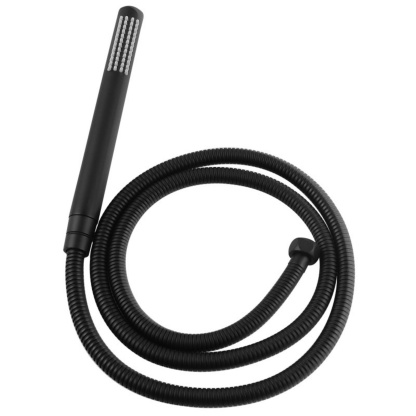 Bathroom Round Floor Mounted Bath Mixer Tap Set Freestanding Bathtub Spout Swivel Handheld Shower Head Diverter Chrome/Black