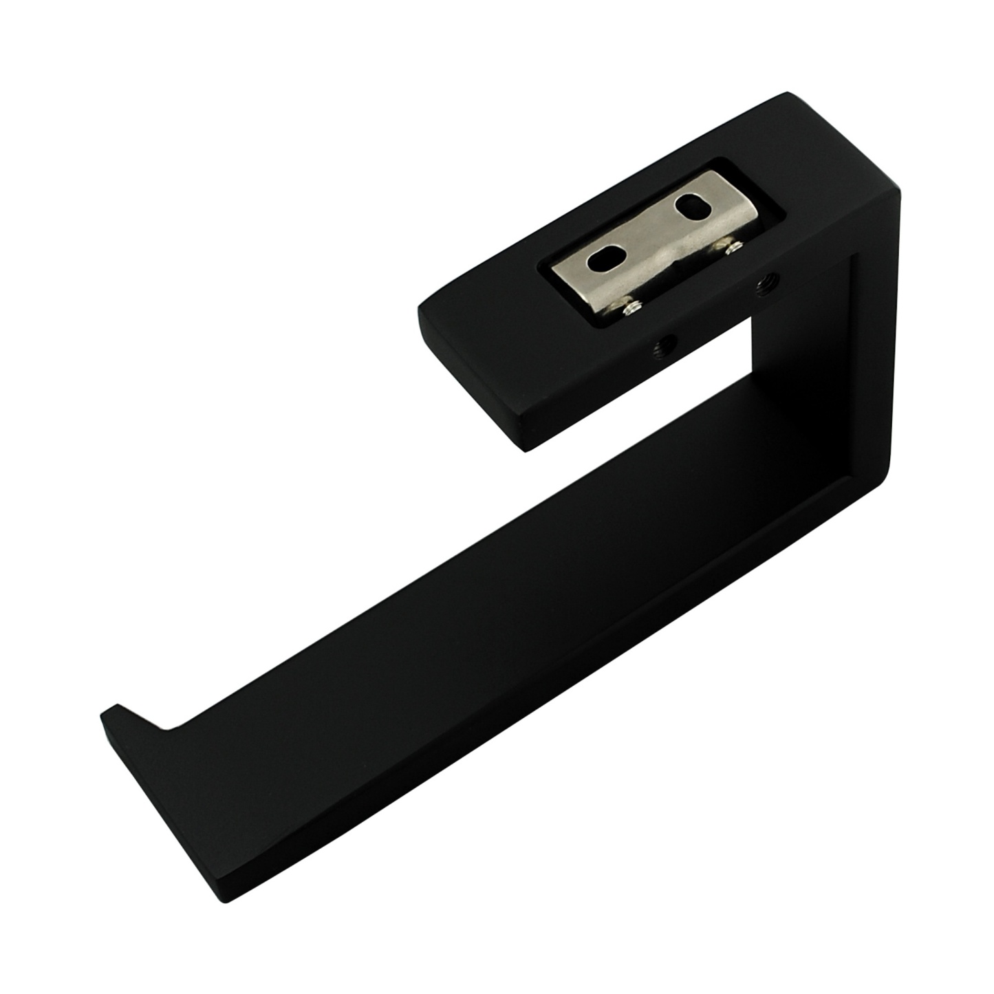 Bathroom Square Stainless Steel Toilet Paper Roll Holder Wall Mounted Toilet Tissue Hanger Hook Chrome/Nero Black