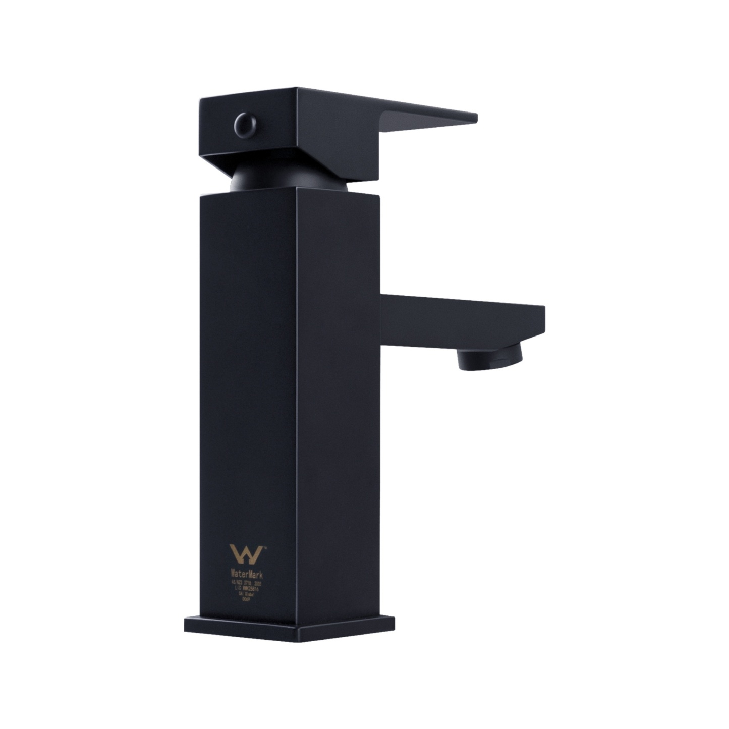 Square Brass Basin Mixer Tap Bathroom Laundry Sink Vanity Flick Faucet Chrome/Black