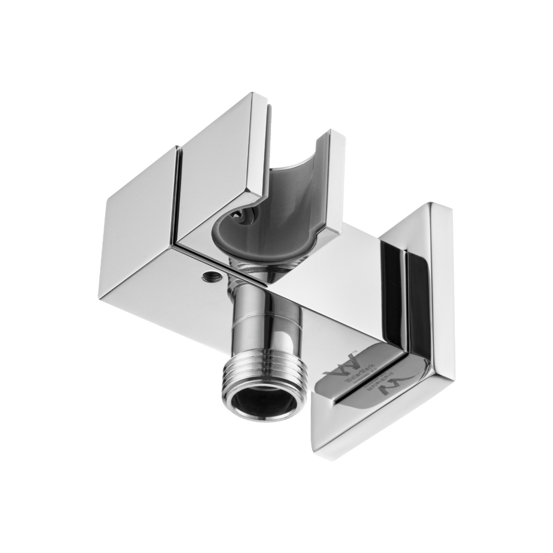 Bathroom Wall Mounted Square Swivel Handheld Shower Head Holder Bracket 1.5m Shower Hose Inlet Connector Chrome/Black