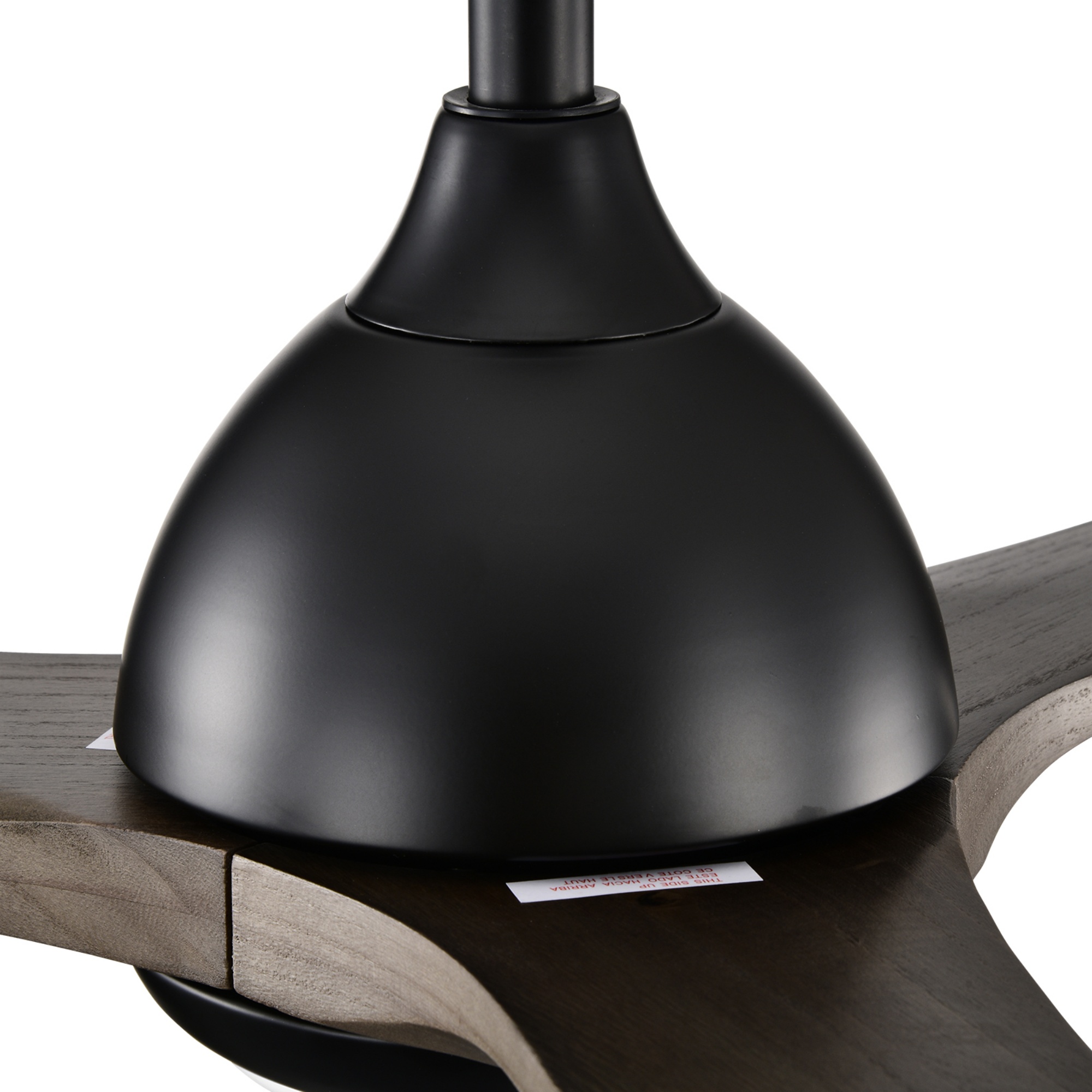 52'' Timber Wooden Blades Ceiling Fan Indoor/Under Cover Outdoor 6 Speed Reversible LED Light Remote Control Matt White & Natural/Matt Black & Ebony