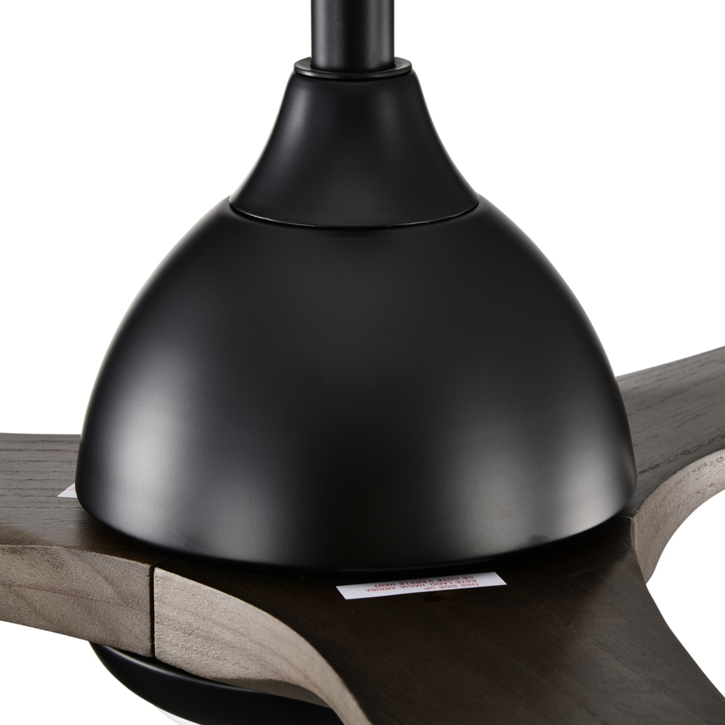 52'' Timber Wooden Blades Ceiling Fan Indoor/Under Cover Outdoor 6 Speed Reversible LED Light Remote Control Matt White & Natural/Matt Black & Ebony