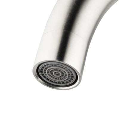 Stainless Steel Round Kitchen Sink Mixer Tap 360° Swivel Spout Laundry Basin Faucet Chrome/Matte Black