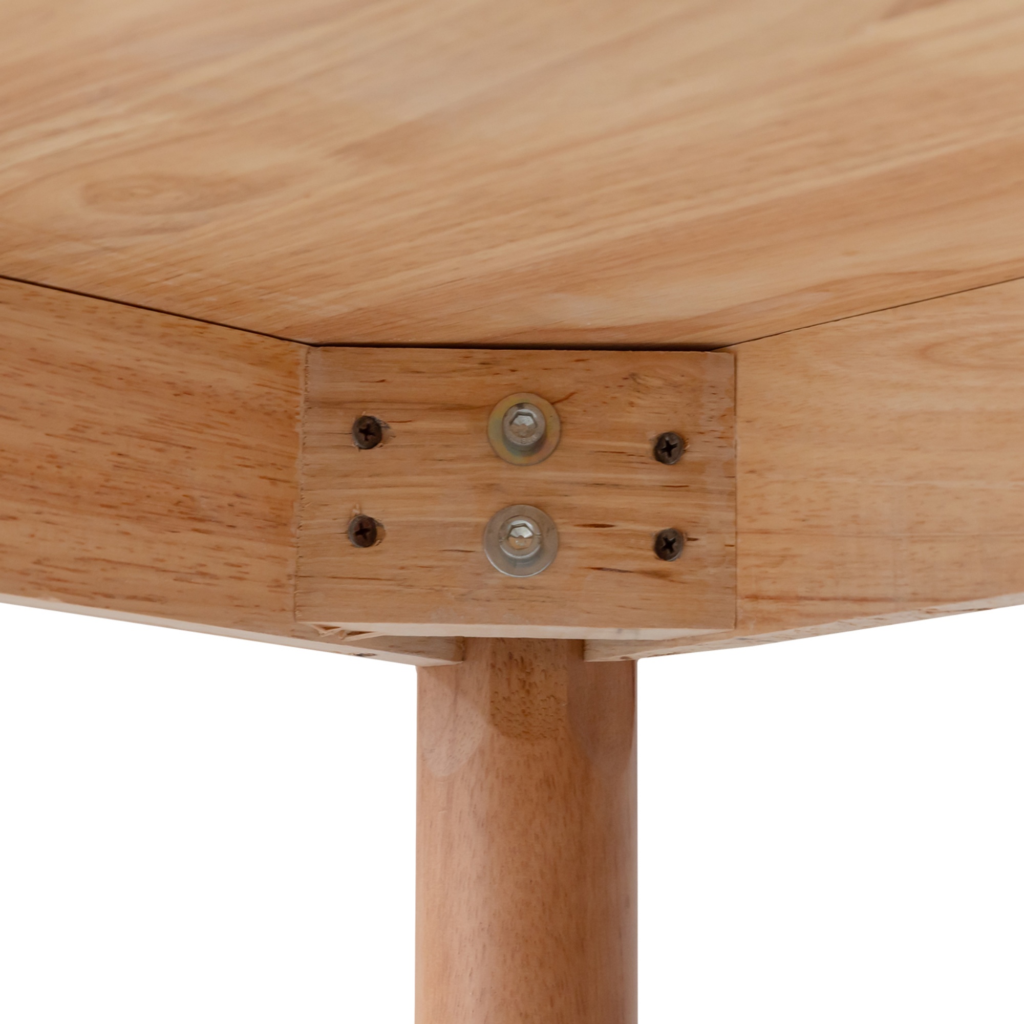 140cm Rectangle Wooden Dining Table for Home Kitchen Cafe Restaurant Walnut/Natural