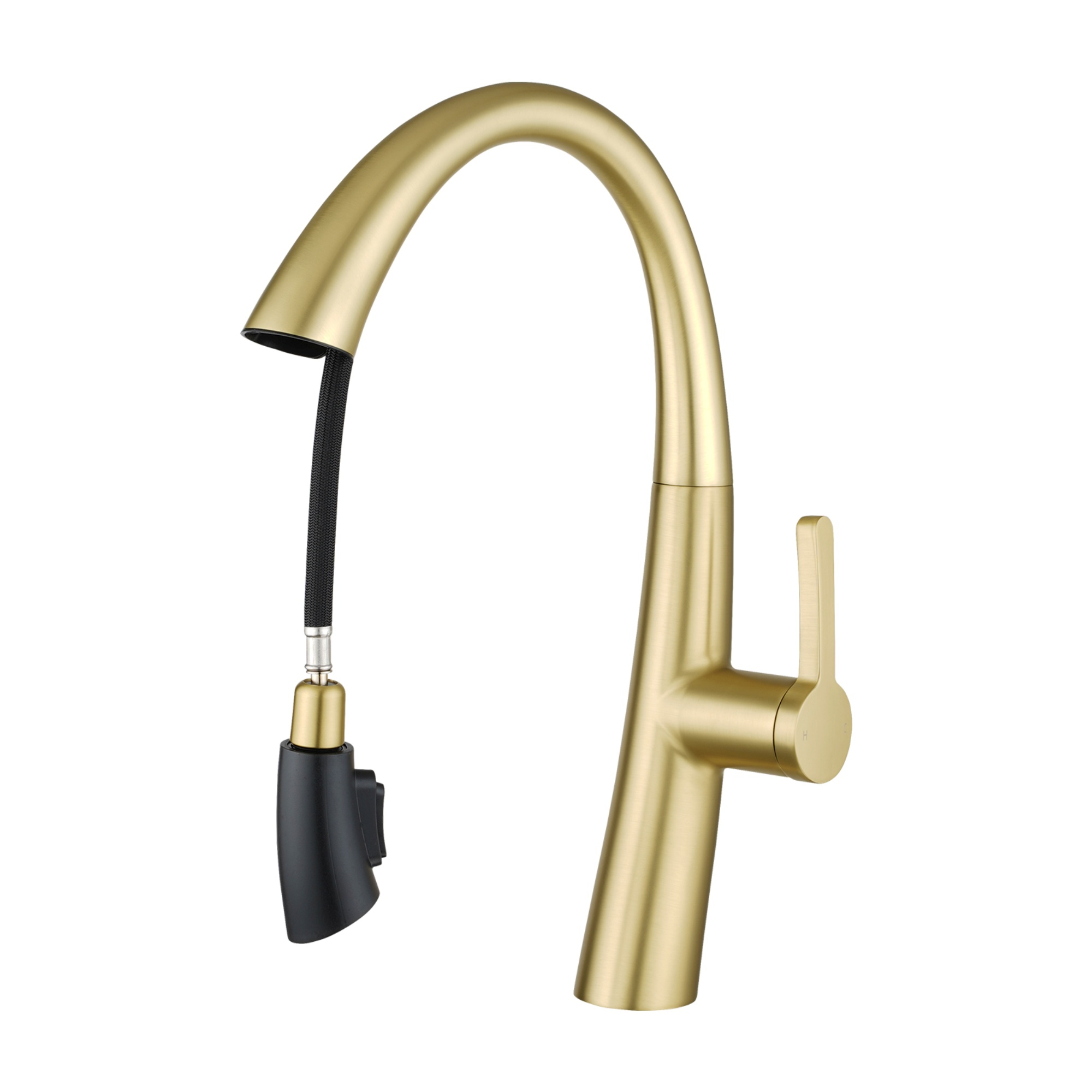 Brass 2 Spray Pattern Pull Out Kitchen Laundry Sink Basin Mixer Tap 360° Swivel Spout Deck-mounted Vanity Faucet Chrome/Black/Yellow Gold