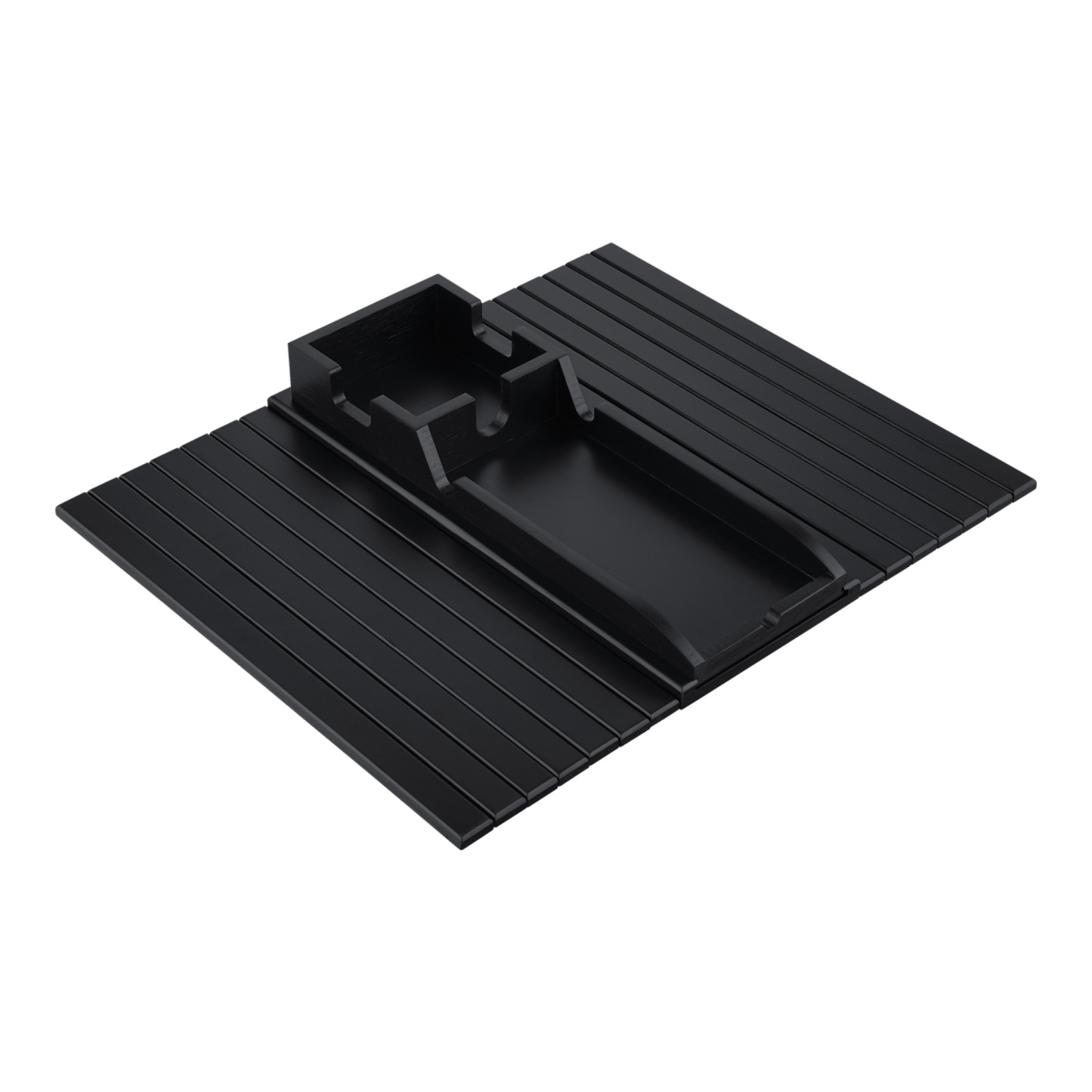 Multi-functional Bamboo Slide-Away Sofa Armrest Tray for Drinks Cellphone Remote Snacks Detachable Couch Arm Cup Holder Tray