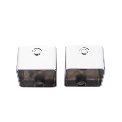 Bathroom 1/4 Turn Square Brass Shower Wall Tap Set Bath Basin Wall Mounted Shower Head Hot and Cold Water Twin Taps