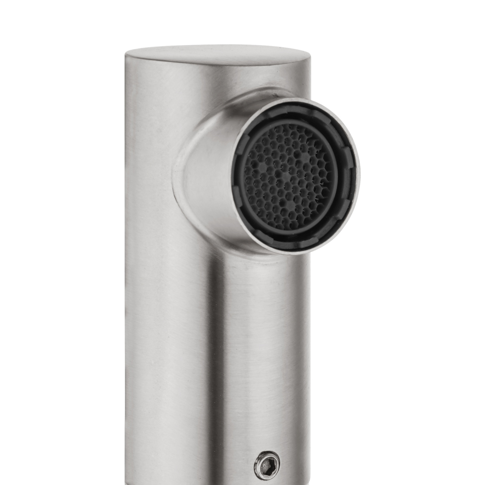 Stainless Steel Round Bath Basin Laundry Sink Vanity Tall Mixer Tap 360° Swivel Spout Flick Faucet Chrome/Black