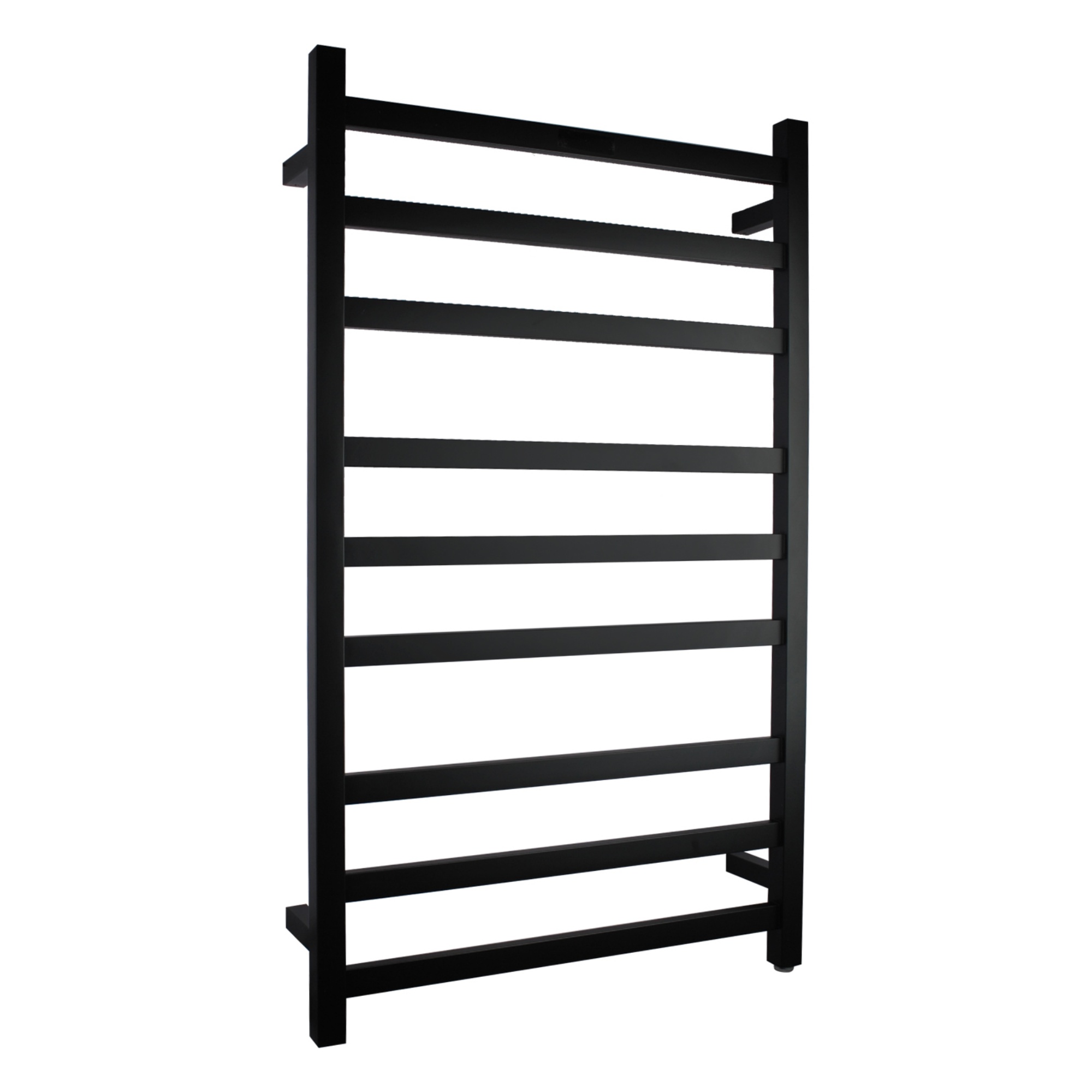 600 x 1000mm 9 Bar Bathroom Electric Stainless Steel Heated Towel Rail Rack Wall Mounted Tower Clothes Warmer Hanger Holder Black/Chrome