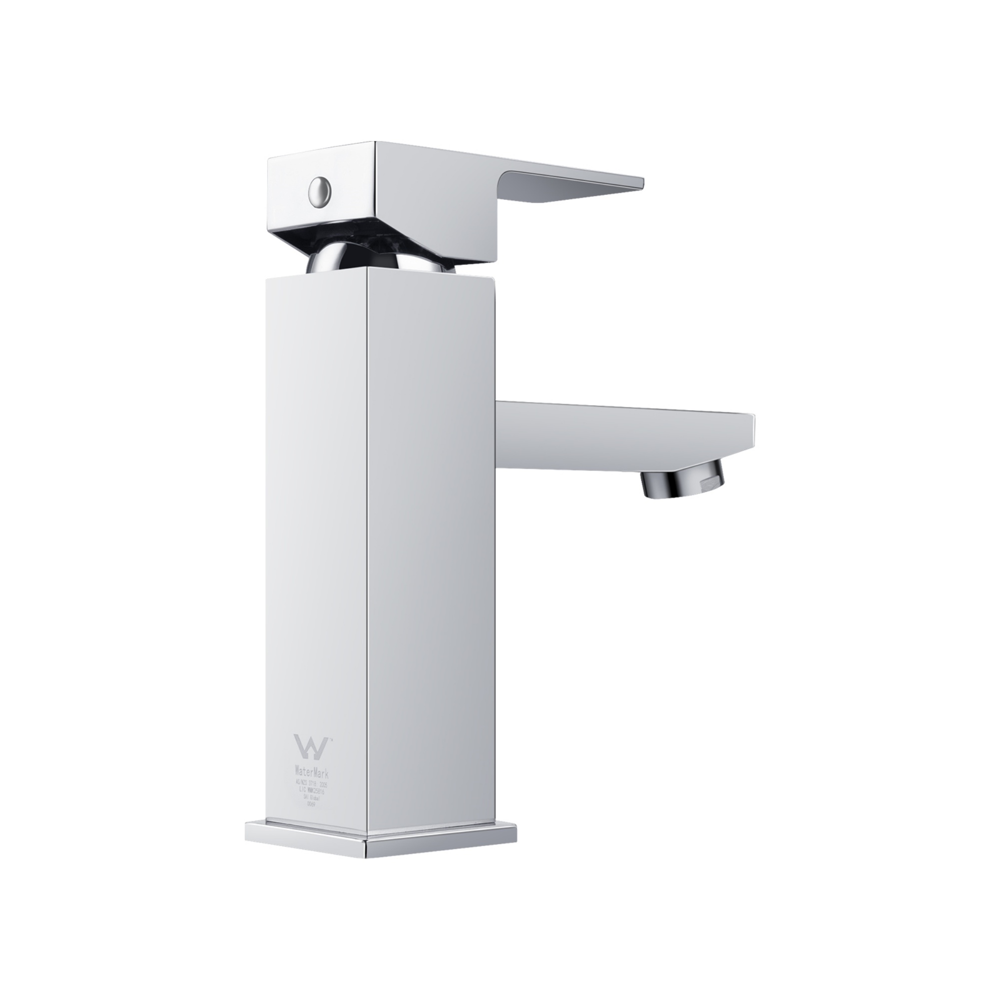 Square Brass Basin Mixer Tap Bathroom Laundry Sink Vanity Flick Faucet Chrome/Black