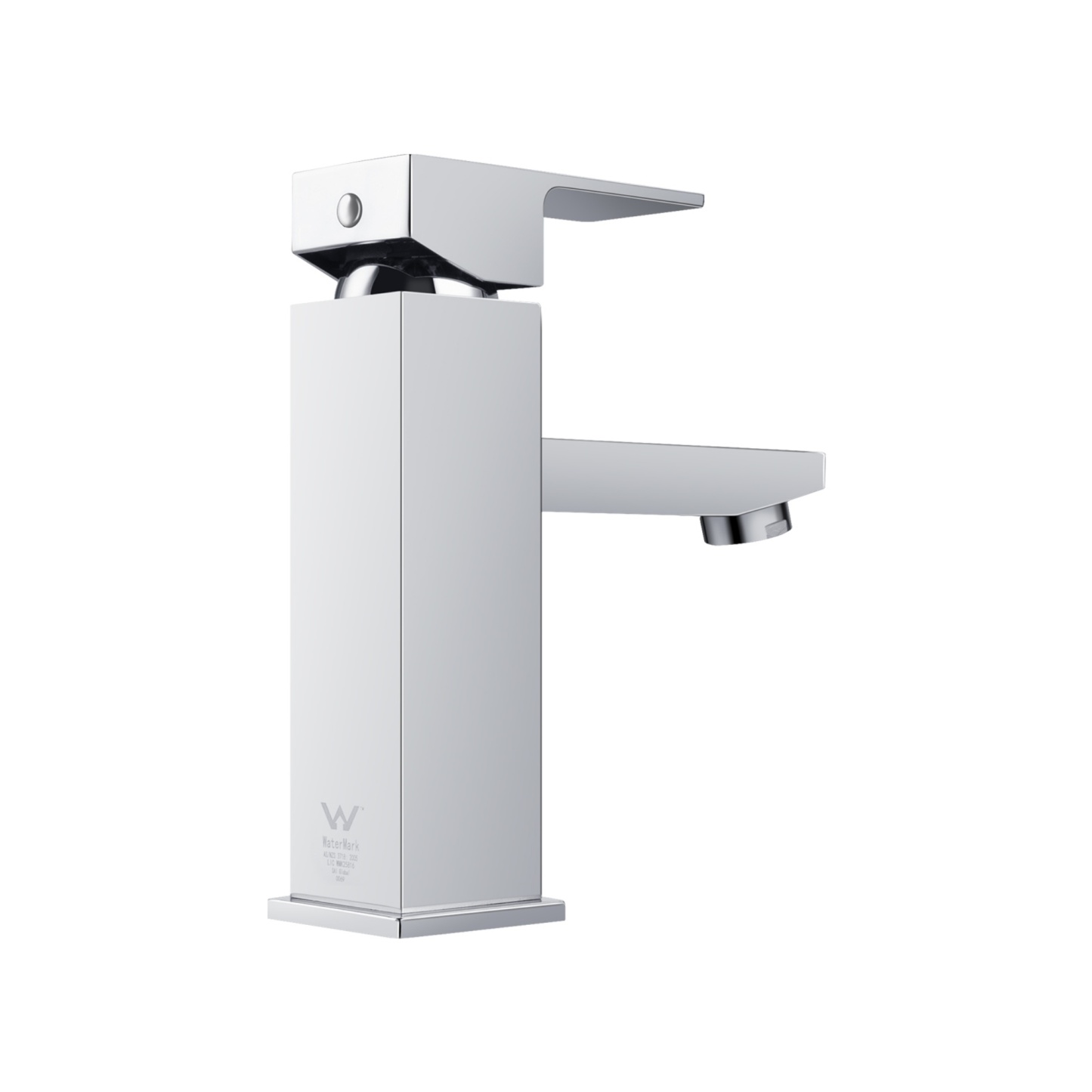 Square Brass Basin Mixer Tap Bathroom Laundry Sink Vanity Flick Faucet Chrome/Black