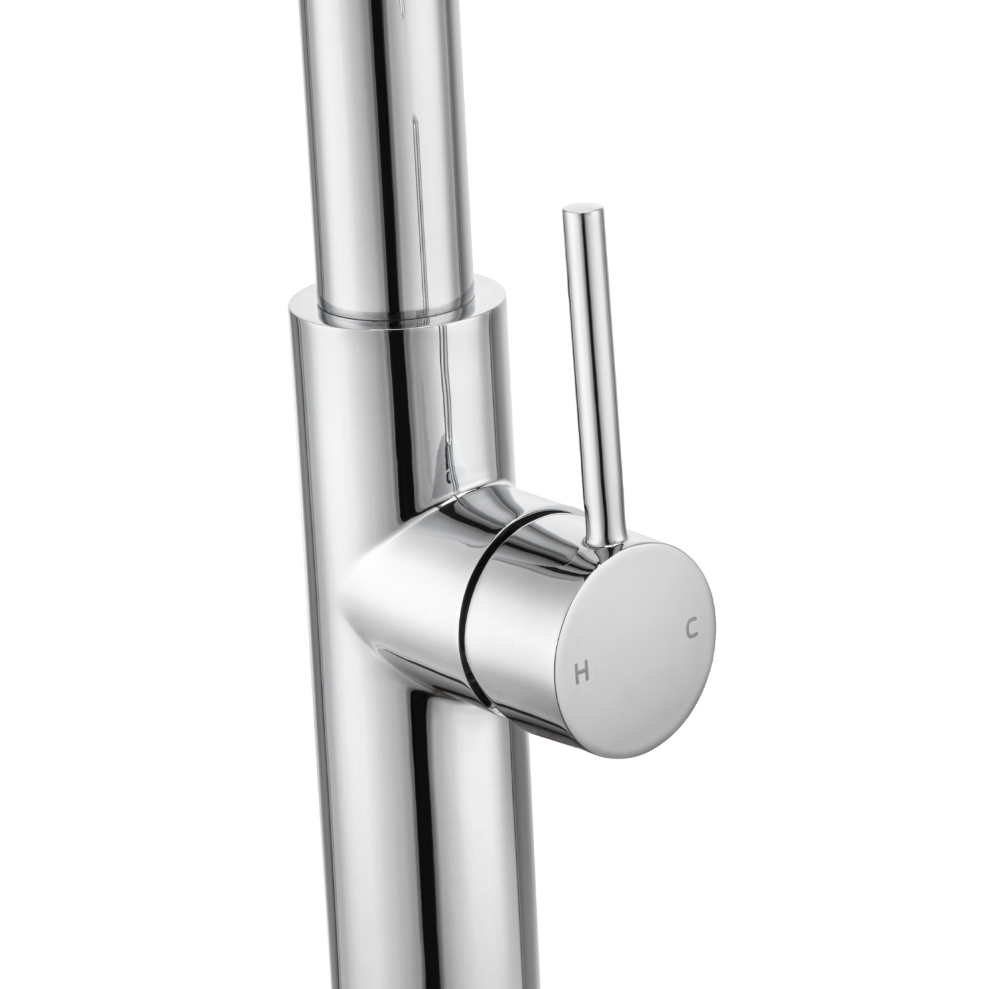 360° Swivel Pull-Out Kitchen Sink Mixer Tap 2 Function Laundry Basin Spout Faucet Chrome/Matte Black