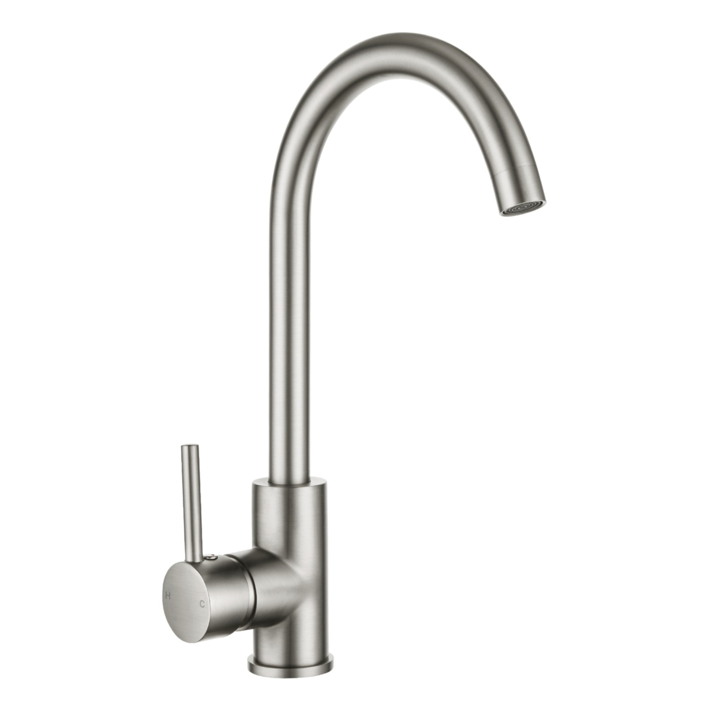 360° Swivel Spout Brass Kitchen Mixer Tap Round Laundry Basin Sink Faucet Chrome/Matte Black/Brushed Nickel