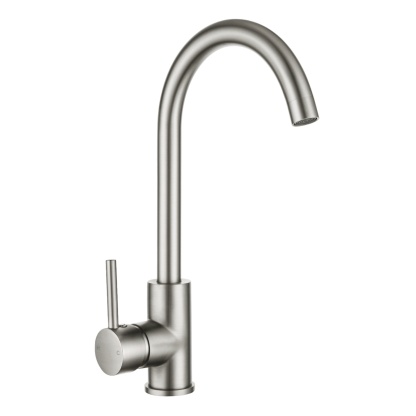360° Swivel Spout Brass Kitchen Mixer Tap Round Laundry Basin Sink Faucet Chrome/Matte Black/Brushed Nickel