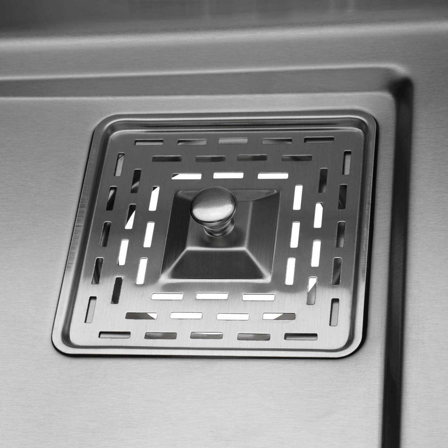 Stainless Steel Single Bowl Counter Top Control Kitchen Sink Smart Drainage Detachable Colander Satin Brush/Dark Grey/Yellow Gold