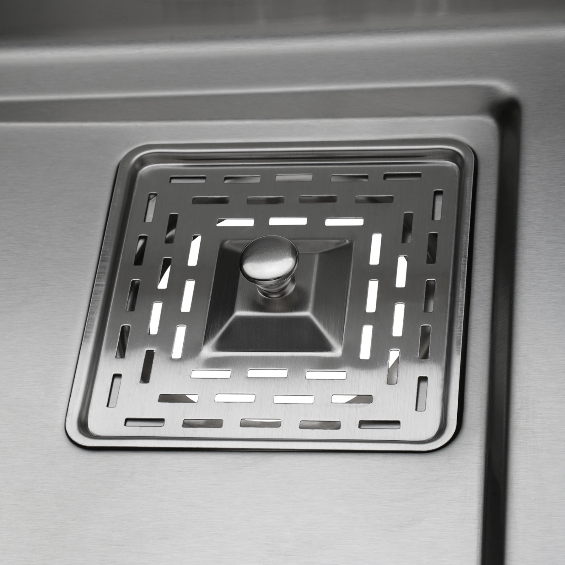 Stainless Steel Single Bowl Counter Top Control Kitchen Sink Smart Drainage Detachable Colander Satin Brush/Dark Grey/Yellow Gold