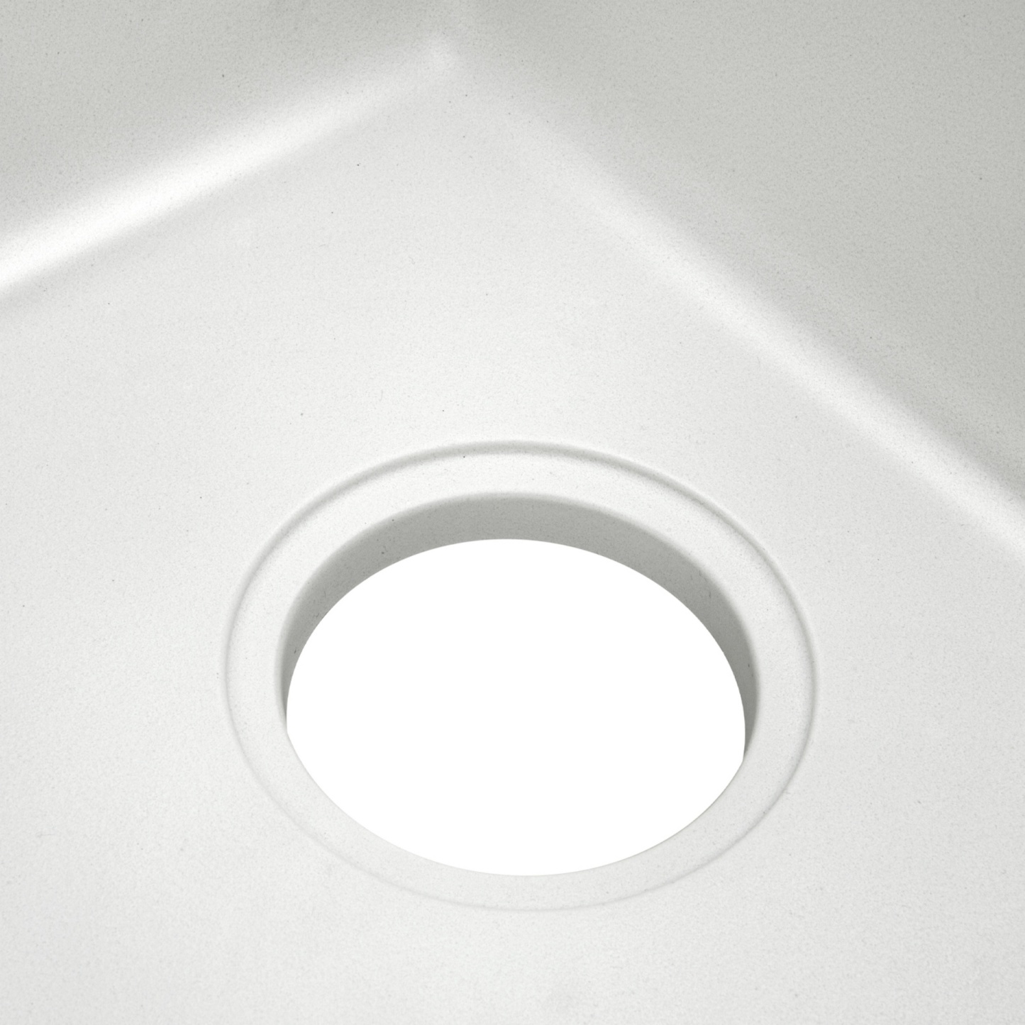 Granite Stone Single Bowl Kitchen Sink Oil-Proof Top/Under Mount Laundry Bar Basin Black/White