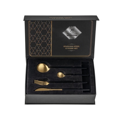 24 Piece Stainless Steel Cutlery Set Knife Spoon Fork Kitchen Dinnerware Dining Tableware