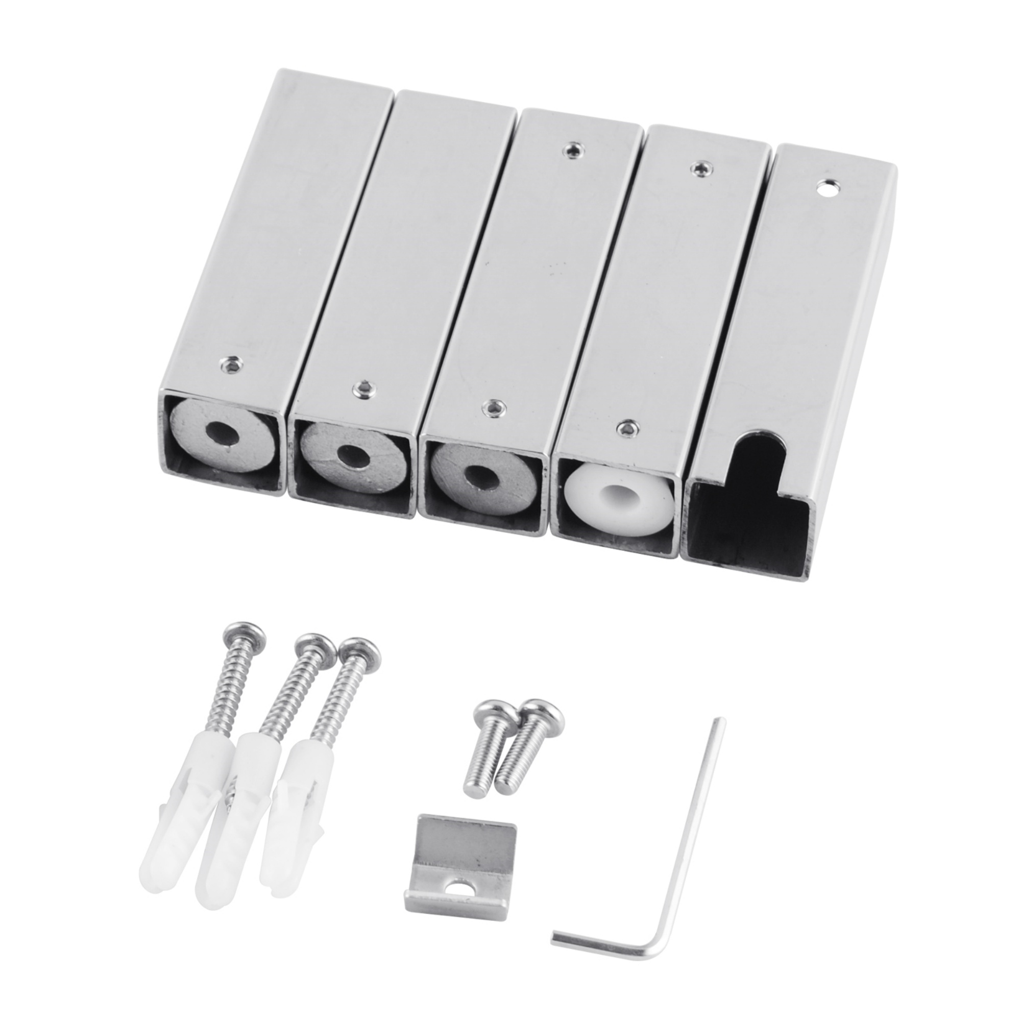 600 x 1000mm 9 Bar Bathroom Electric Stainless Steel Heated Towel Rail Rack Wall Mounted Tower Clothes Warmer Hanger Holder Black/Chrome