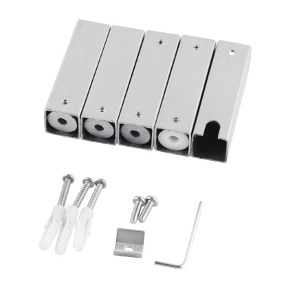 600 x 1000mm 9 Bar Bathroom Electric Stainless Steel Heated Towel Rail Rack Wall Mounted Tower Clothes Warmer Hanger Holder Black/Chrome