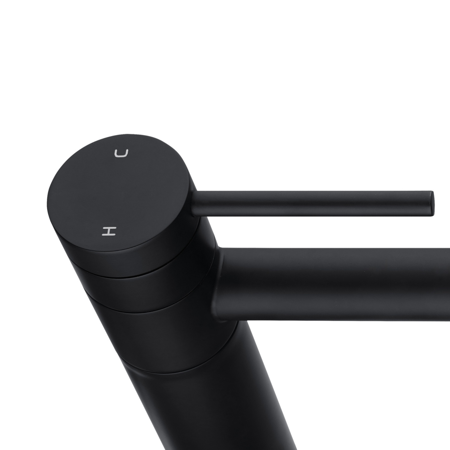 Stainless Steel Round Bath Basin Laundry Sink Vanity Tall Mixer Tap 360° Swivel Spout Flick Faucet Chrome/Black