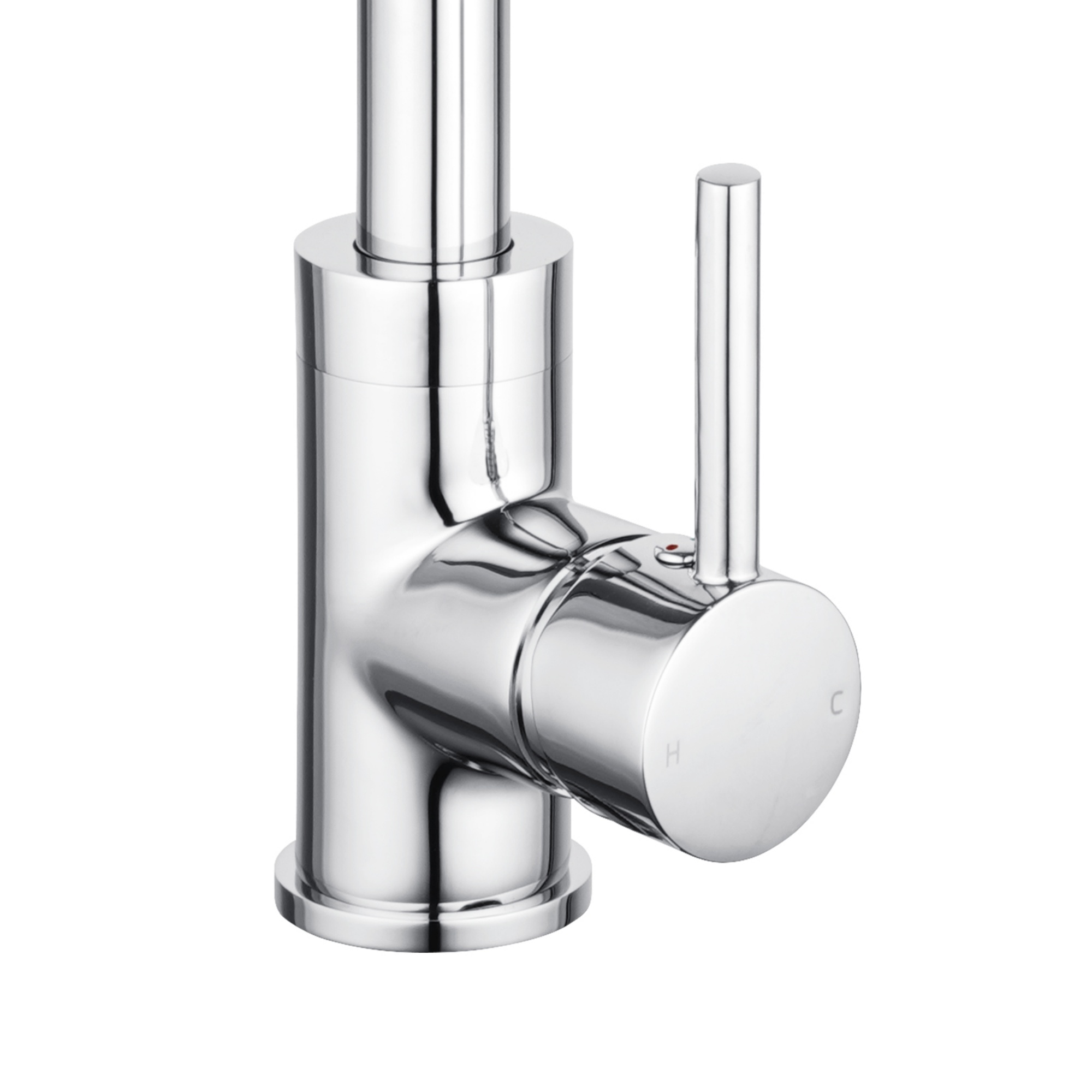 360° Swivel Round Brass Gooseneck Kitchen Sink Mixer Tap Laundry Basin Vanity 2 Mode Spray Spout Faucet Chrome/Yellow Gold