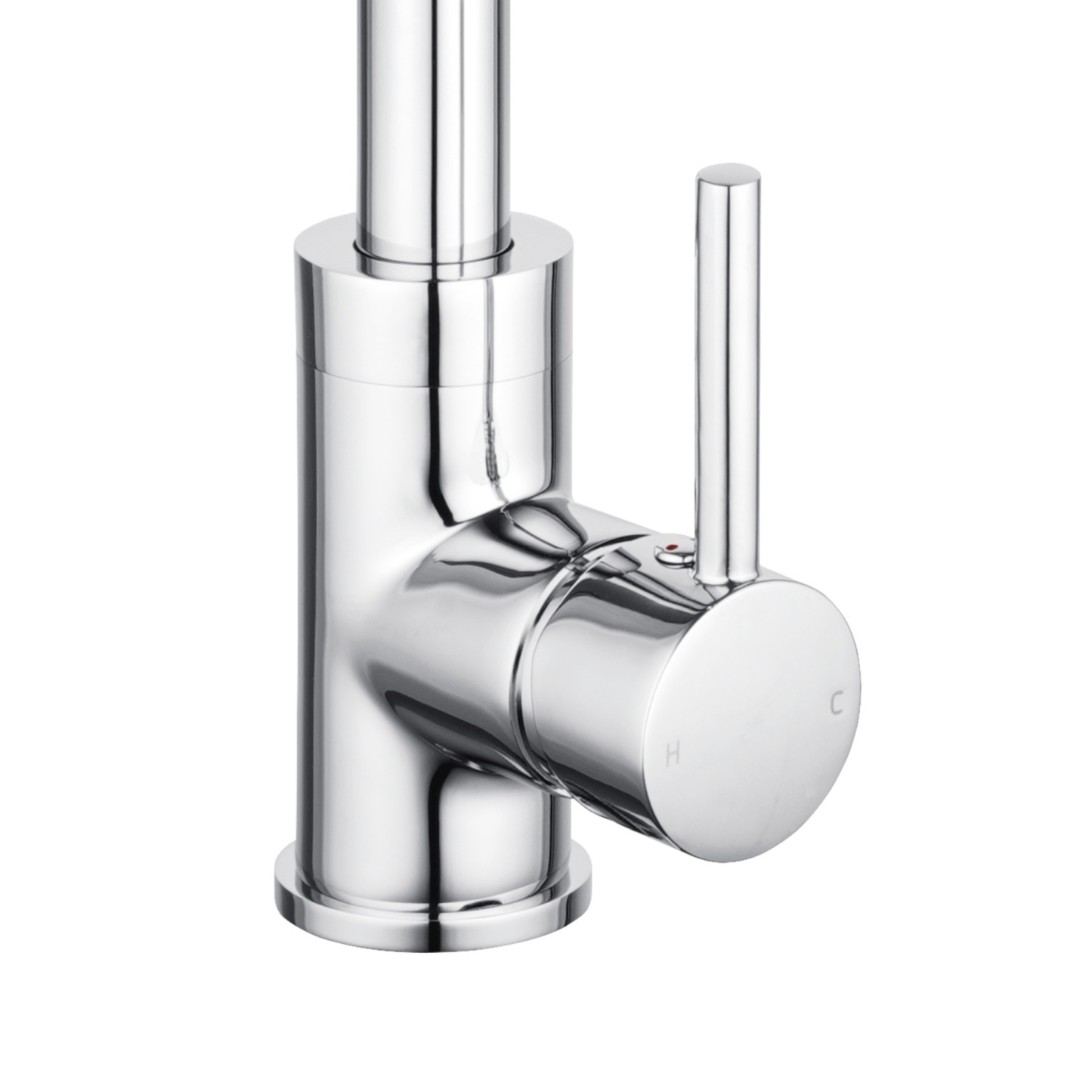 360° Swivel Round Brass Gooseneck Kitchen Sink Mixer Tap Laundry Basin Vanity 2 Mode Spray Spout Faucet Chrome/Yellow Gold