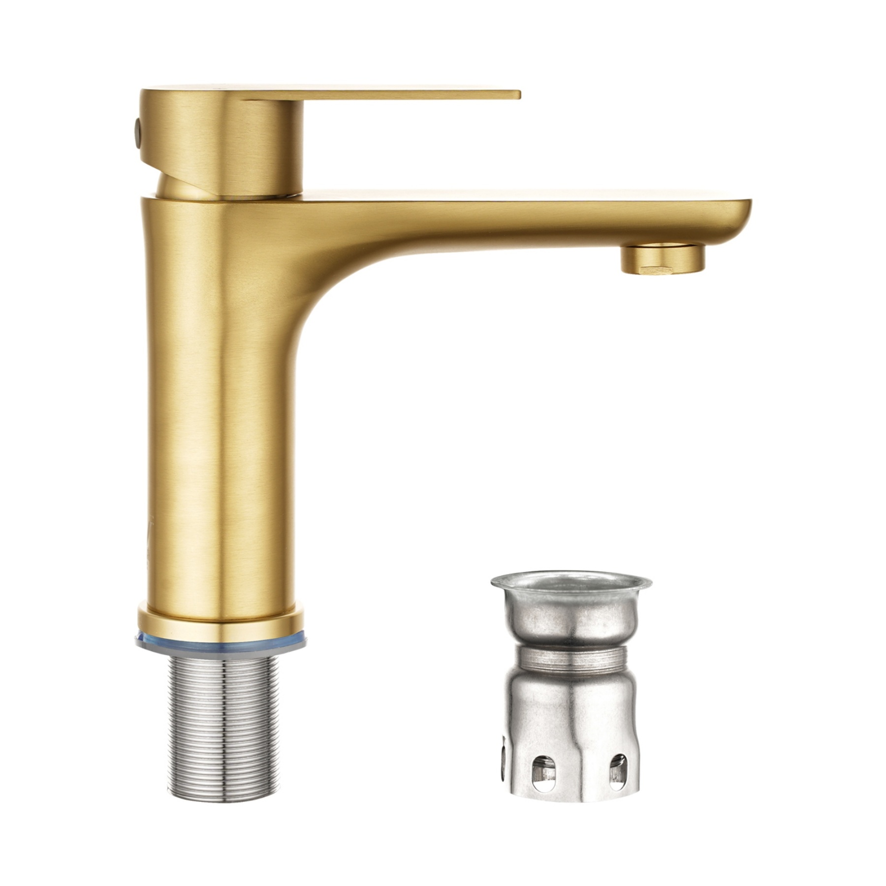 Stainless Steel Bathroom Basin Mixer Tap Laundry Sink Vanity Counter Top Faucet