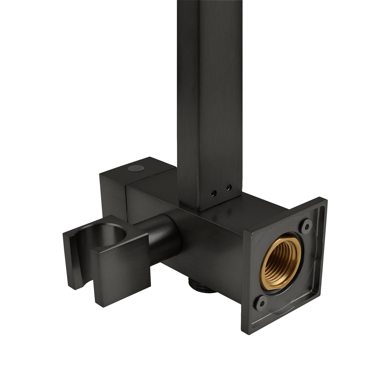 200mm 8'' Square Rainfall Shower Head Set Bathroom Twin Shower Handheld Diverter 3 Function Handheld Shower Head Gooseneck Shower Arm Chrome/Black/Gunmetal Grey