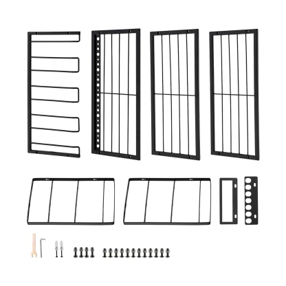 4 Tier Power Tool Utility Rack Garage Tool Organizer Storage Wall Mount Drill Holder