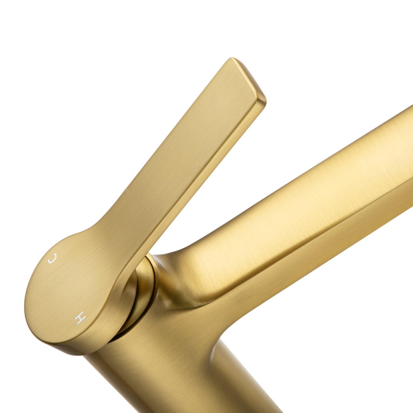 Round Brass Bathroom Basin Tall Mixer Tap Laundry Sink Vanity Flick Counter Top Faucet Chrome/Black/Brushed Gold