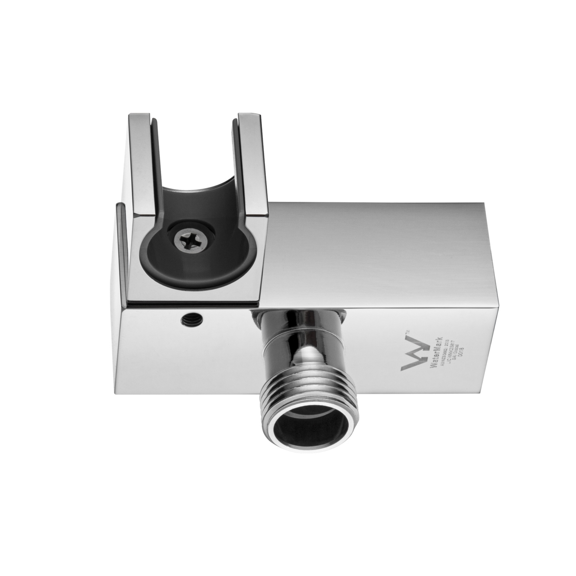 Bathroom Wall Mounted Square Swivel Handheld Shower Head Holder Bracket 1.5m Shower Hose Inlet Connector Chrome/Black