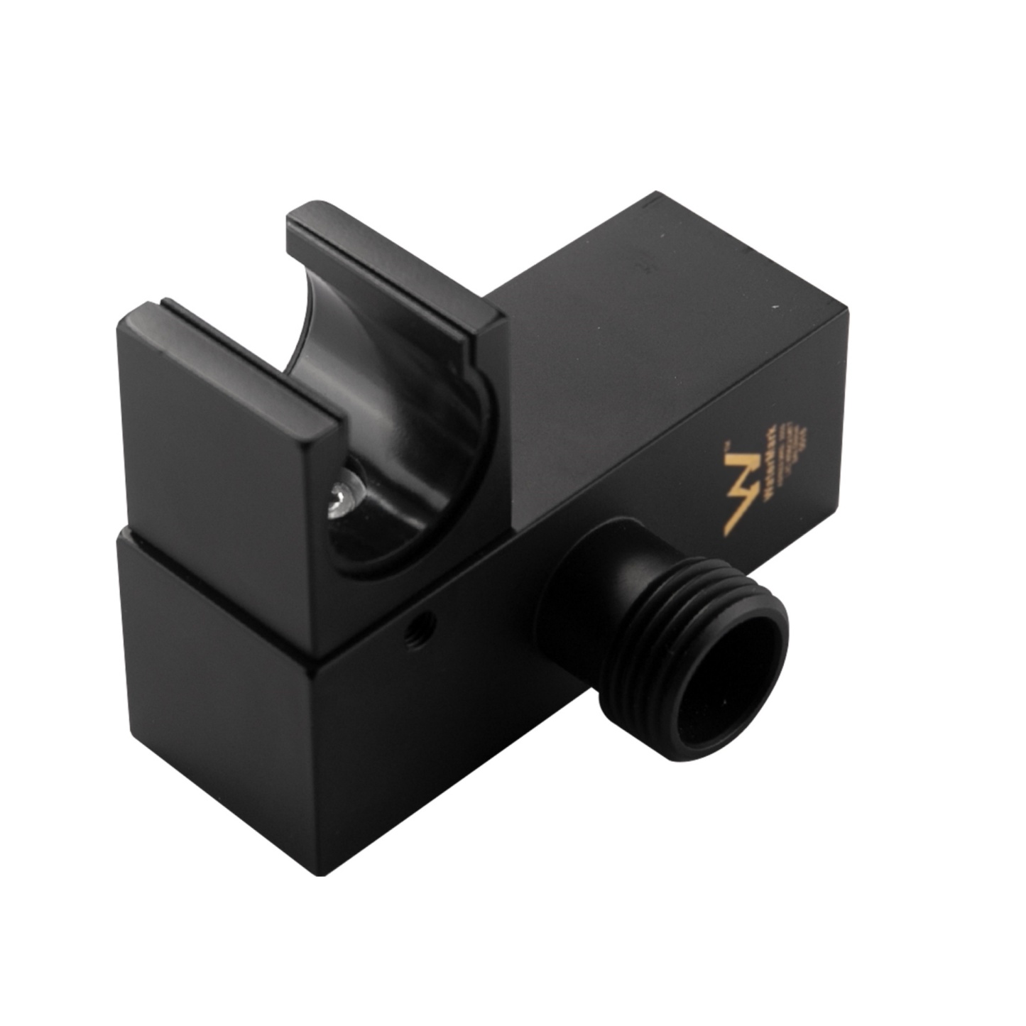 Bathroom Wall Mounted Square Swivel Handheld Shower Head Holder Bracket 1.5m Shower Hose Inlet Connector Chrome/Black