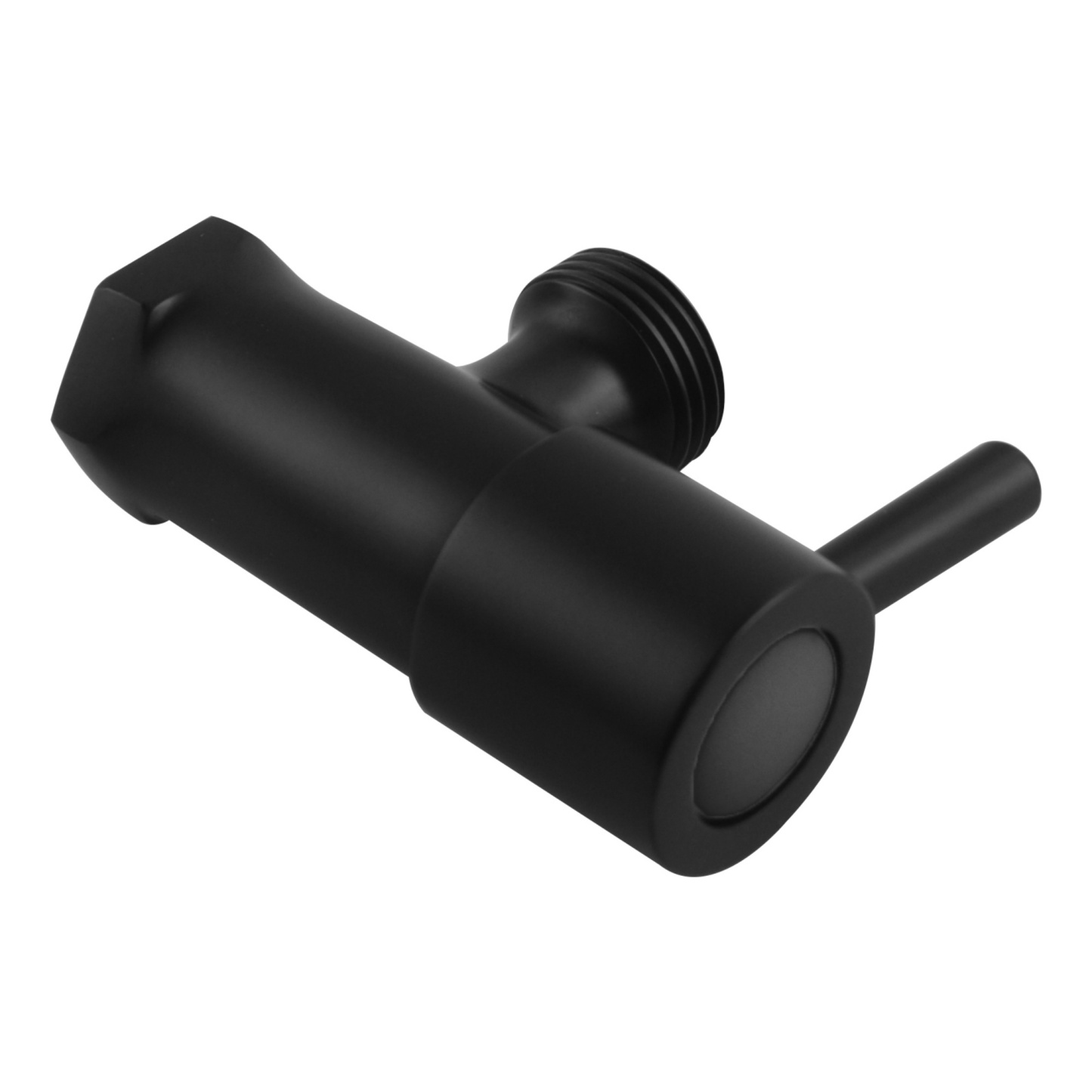 Bath Laundry Round Brass 1/4 Turn Washing Machine Taps 1 Pair Wall Mounted Stops Chrome/Matte Black